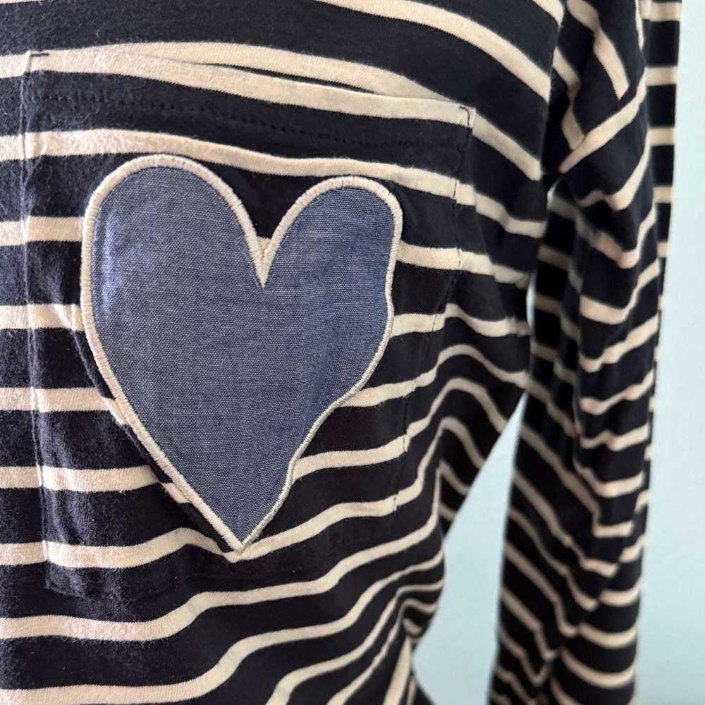 Chinti & Parker RARE Blue Marino Heart Top - Picture 2 of 5